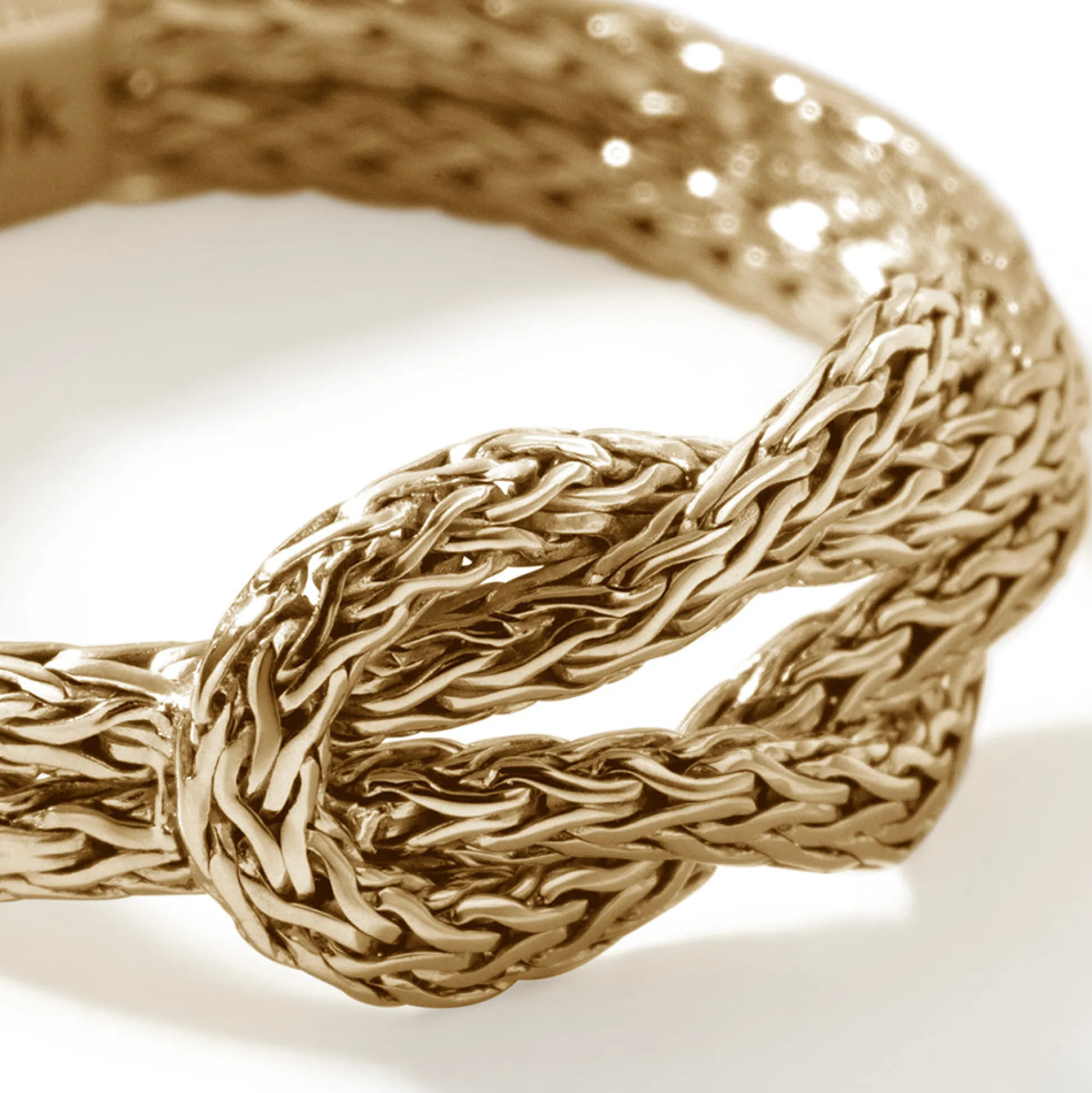 Women John Hardy Soft^Love Knot Chain Ring, Rose Gold