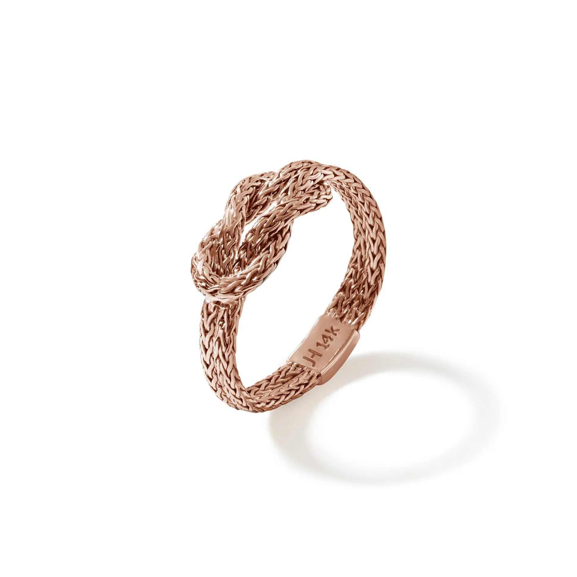 Women John Hardy Soft^Love Knot Chain Ring, Rose Gold