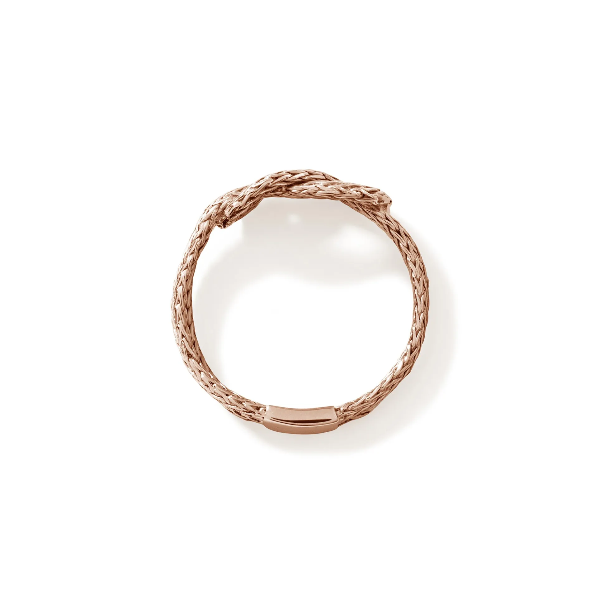 Women John Hardy Soft^Love Knot Chain Ring, Rose Gold