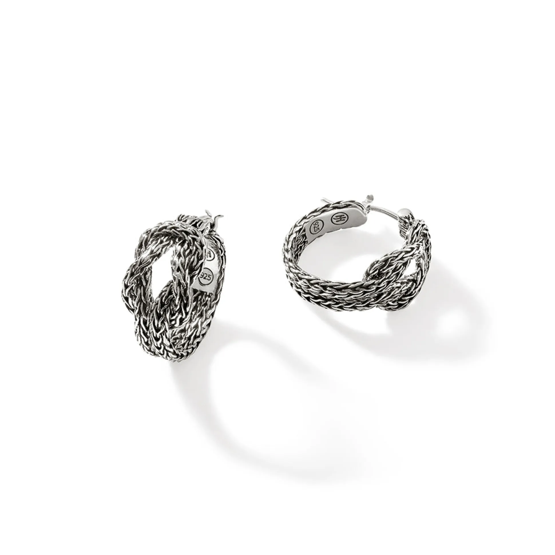 Women John Hardy Statement^Love Knot Hoop Earring, Sterling Silver