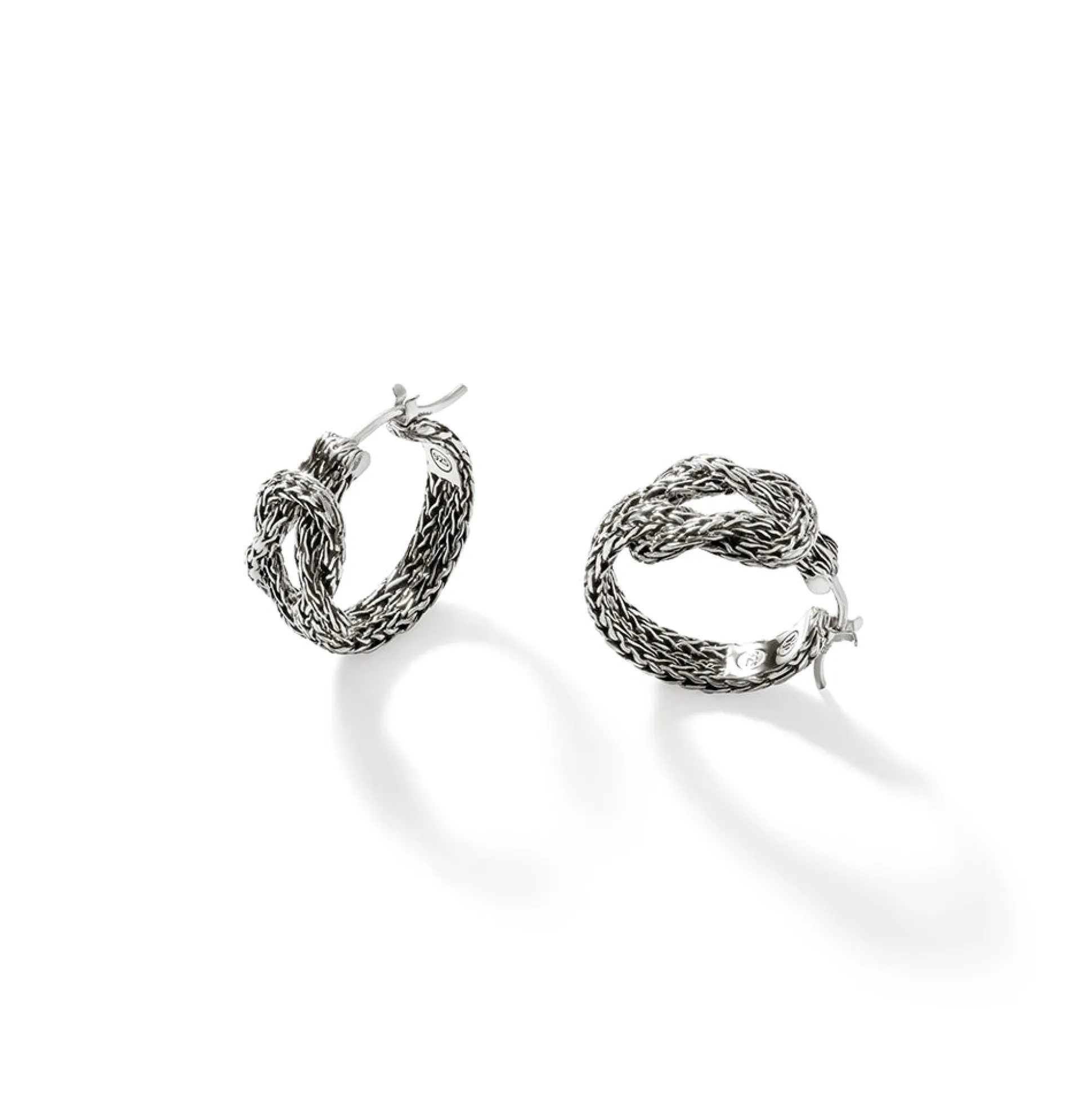 Women John Hardy Statement^Love Knot Hoop Earring, Sterling Silver