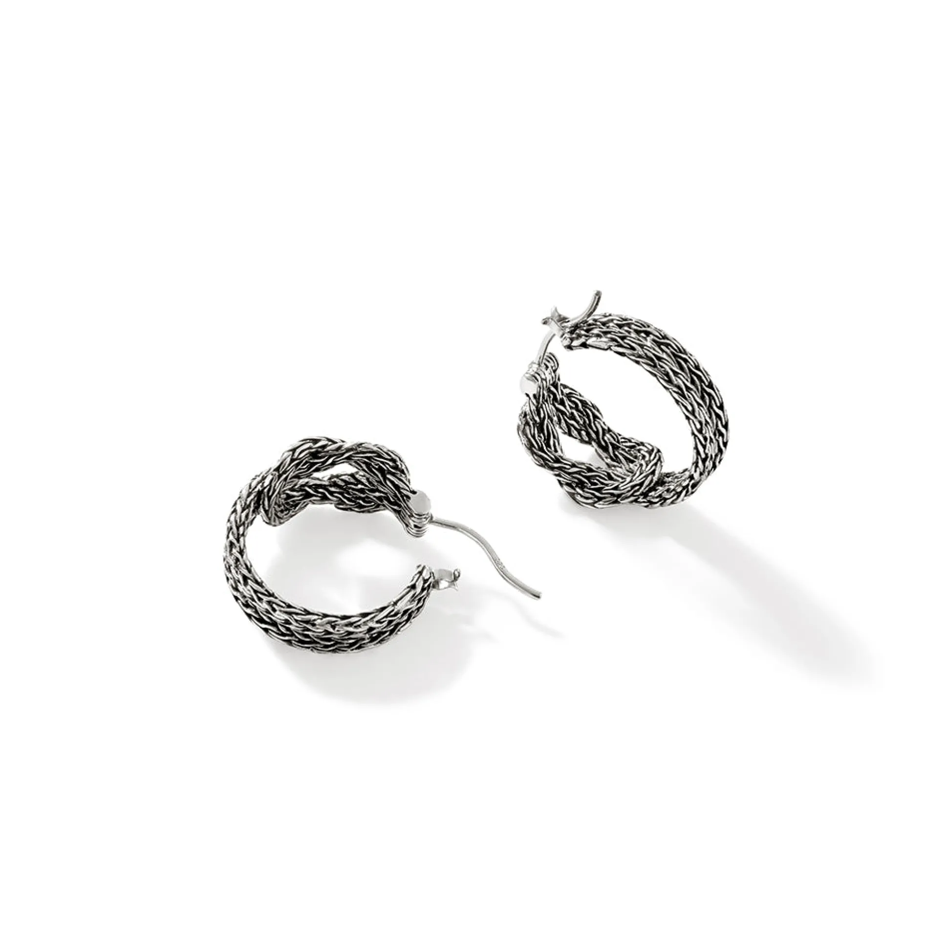 Women John Hardy Statement^Love Knot Hoop Earring, Sterling Silver