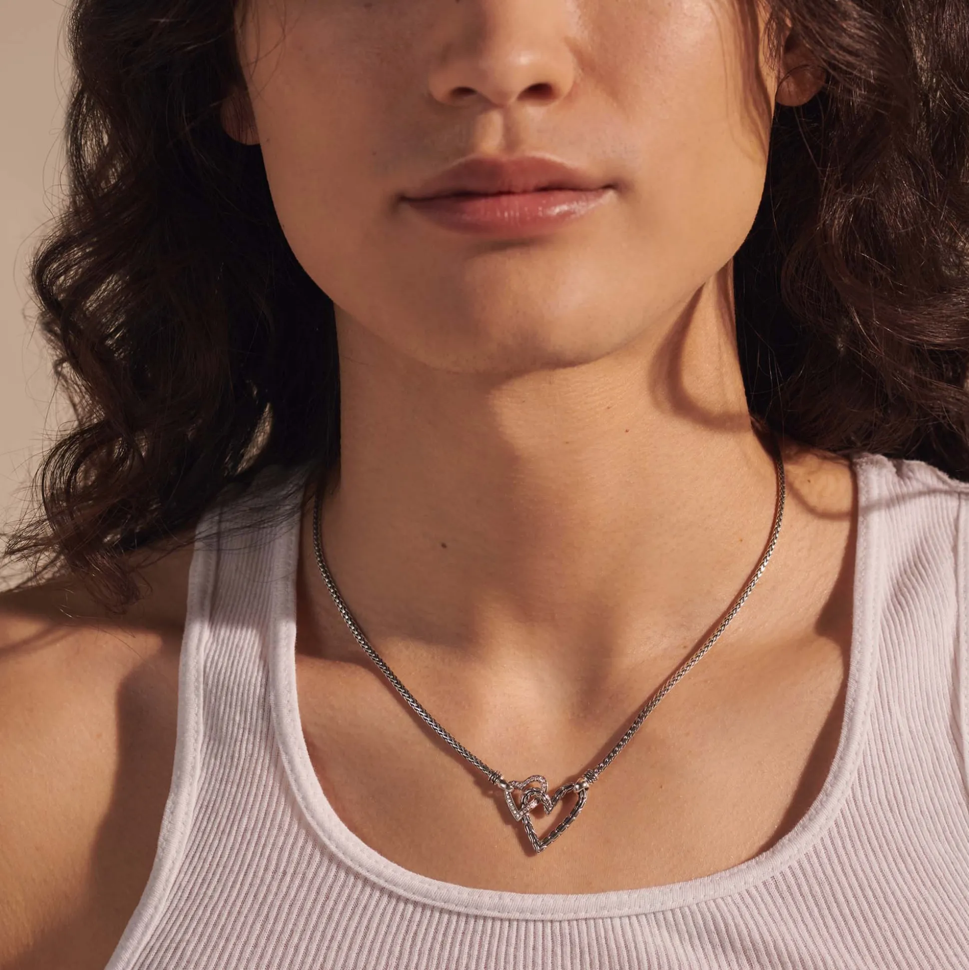 Women John Hardy Pendants^Manah Pendant Necklace, Silver, Diamonds