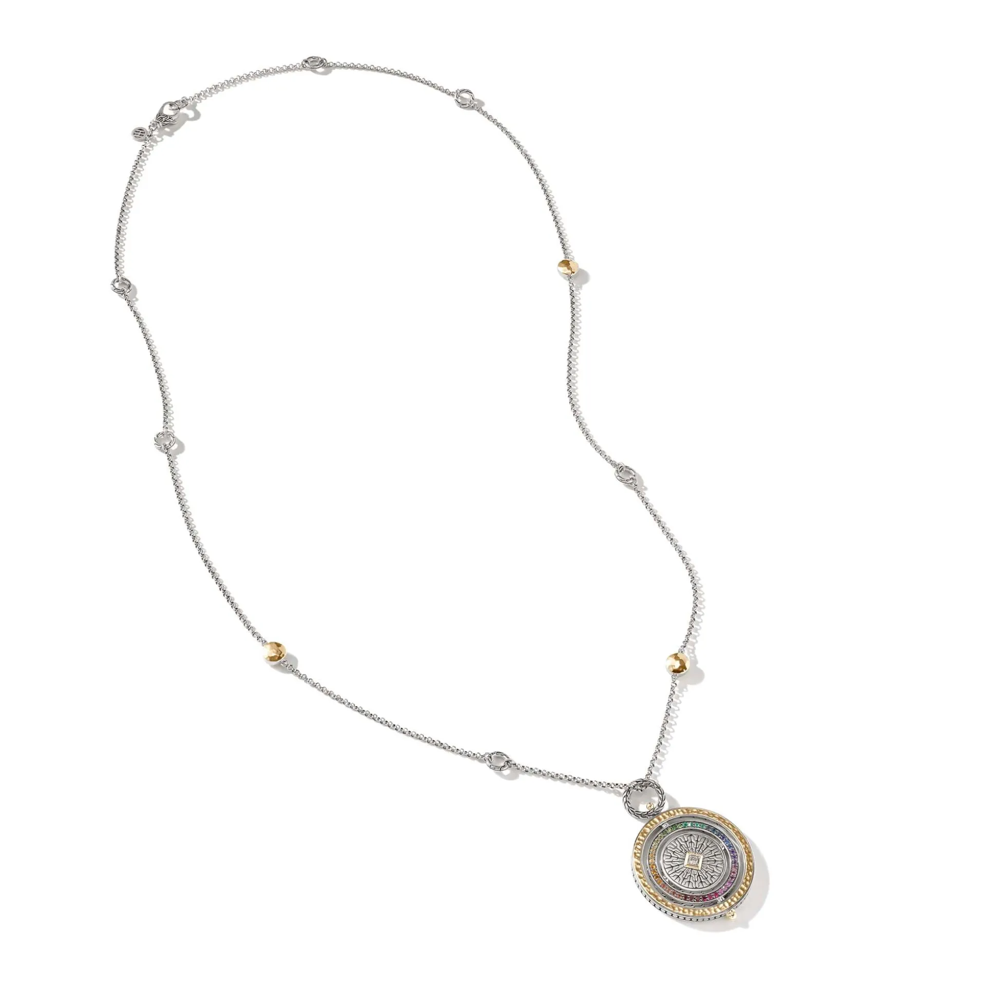 Women John Hardy Pendants^Moon Door Necklace, Gold, Silver, Pave