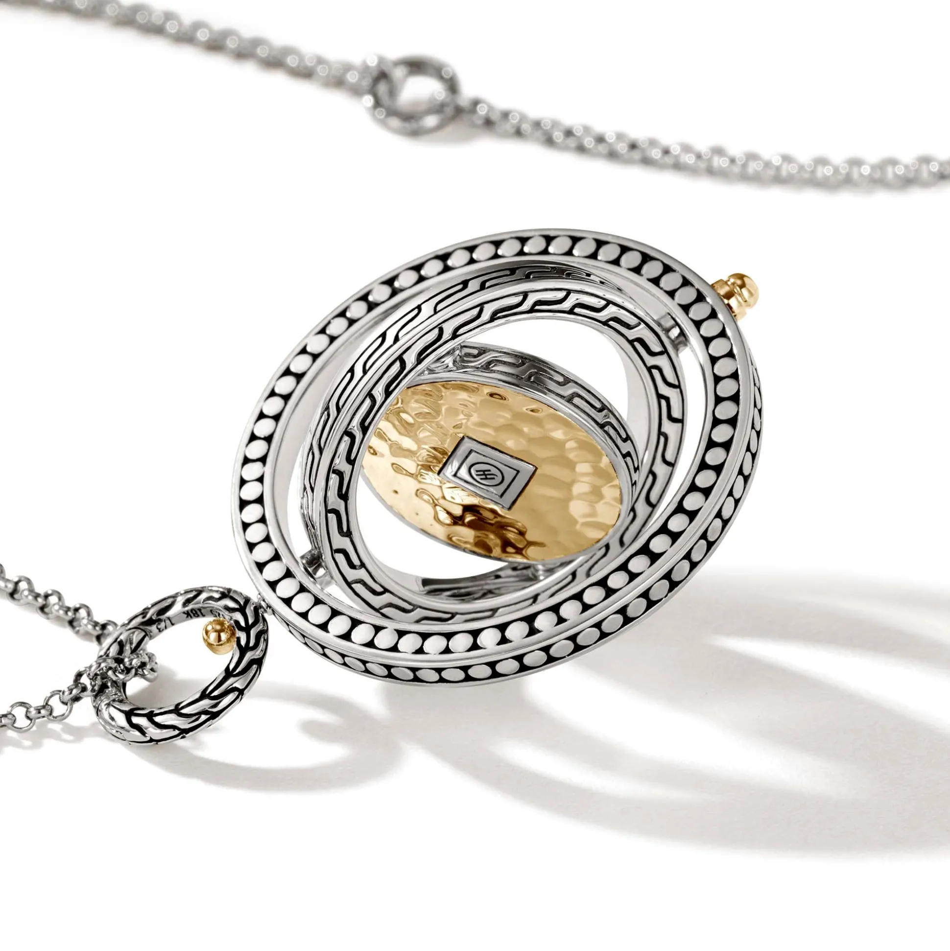 Women John Hardy Pendants^Moon Door Necklace, Gold, Silver, Pave