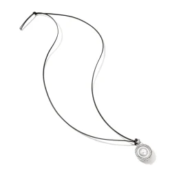 Women John Hardy Pendants^Moon Door Necklace, Silver, Leather, Pearl