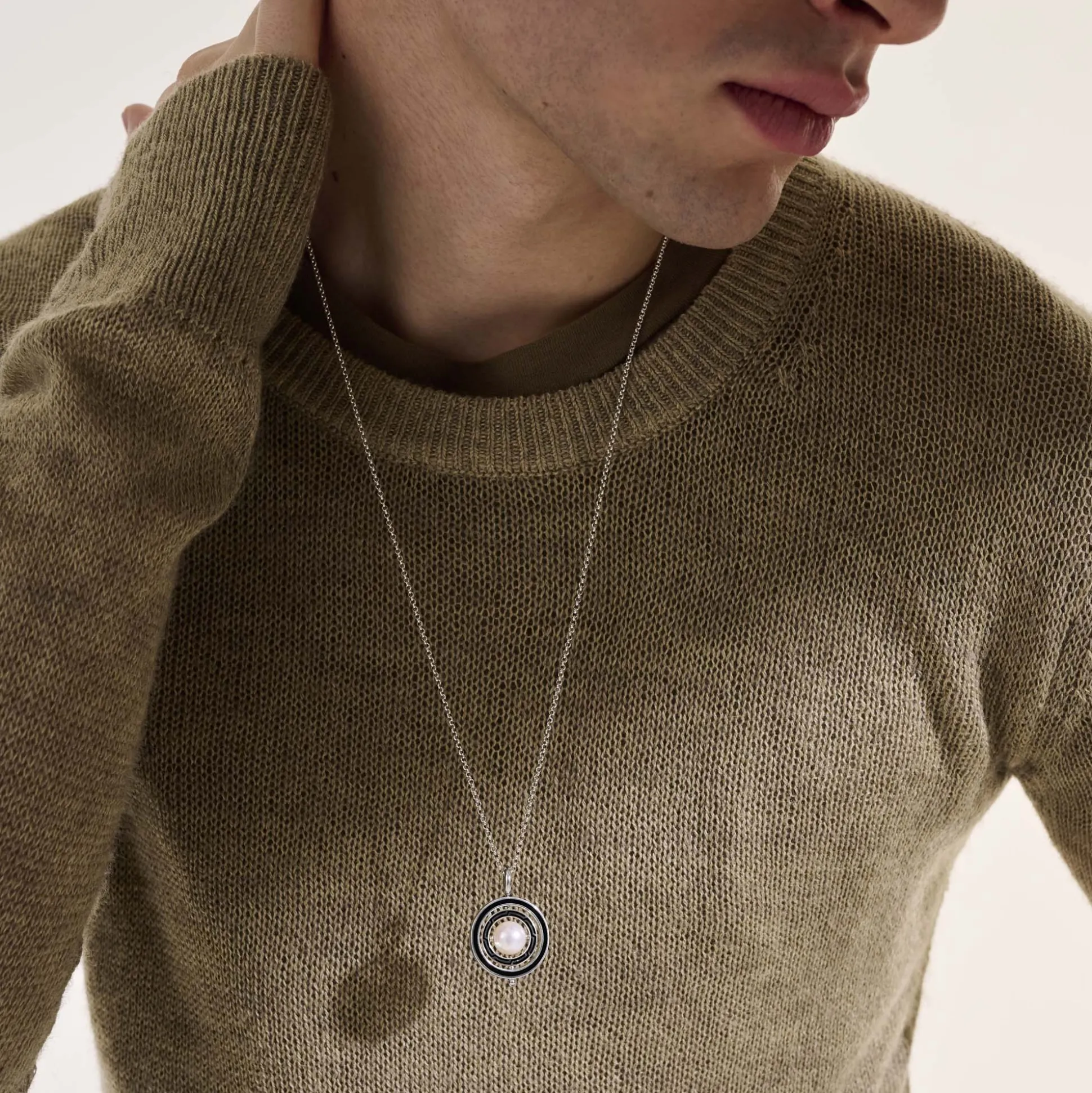 Women John Hardy Pendants^Moon Door Necklace, Sterling Silver, Pearl