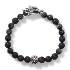 Men John Hardy Beads^Naga Beaded Bracelet, Sterling Silver