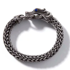 Men John Hardy Chains^Naga Bracelet, Dark Silver, 15Mm