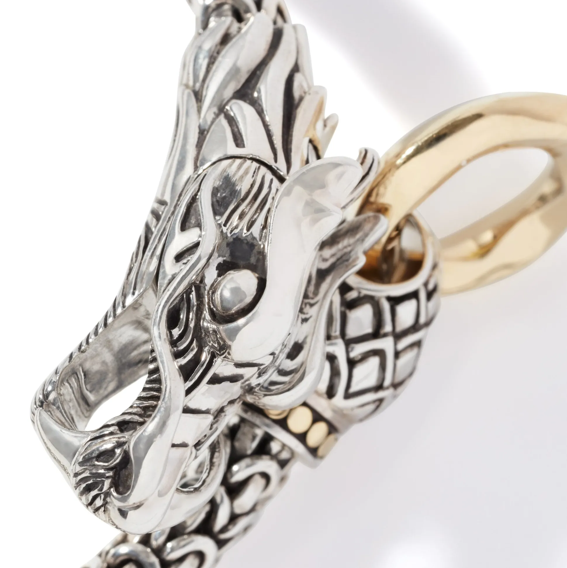 Women John Hardy Chains^Naga Bracelet, Gold, Sterling Silver, 6Mm