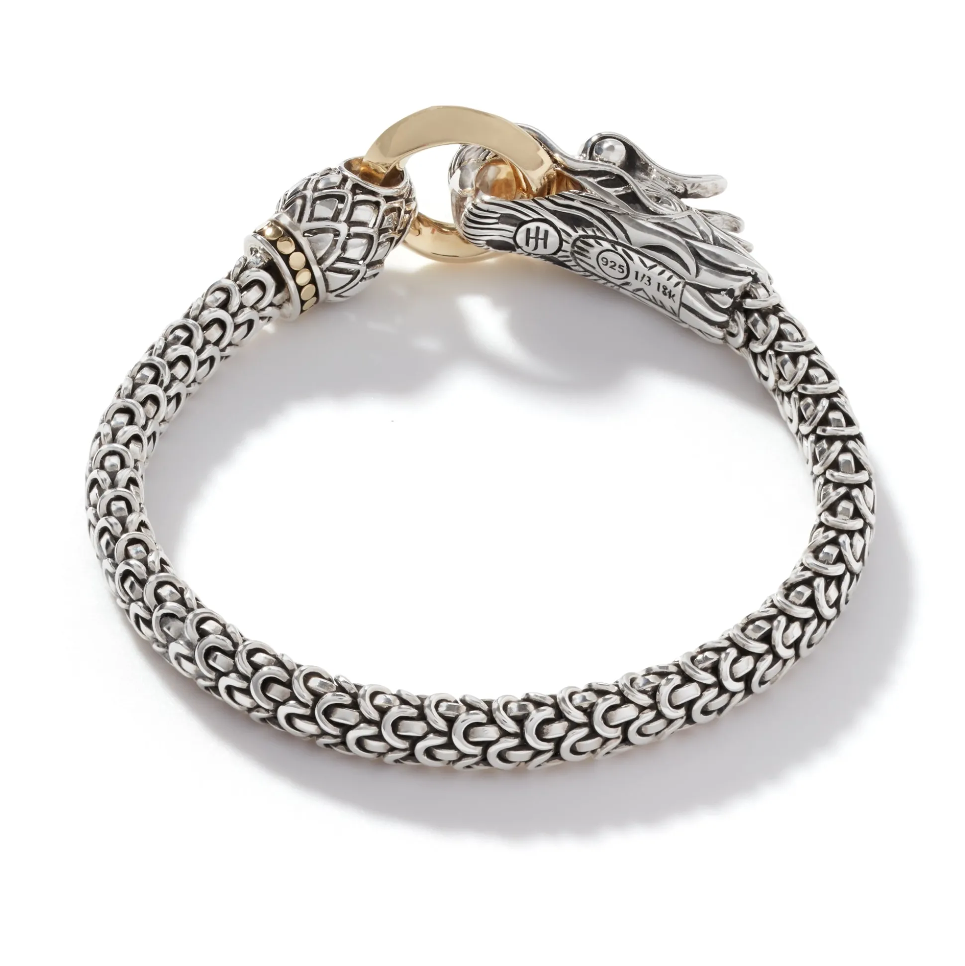 Women John Hardy Chains^Naga Bracelet, Gold, Sterling Silver, 6Mm