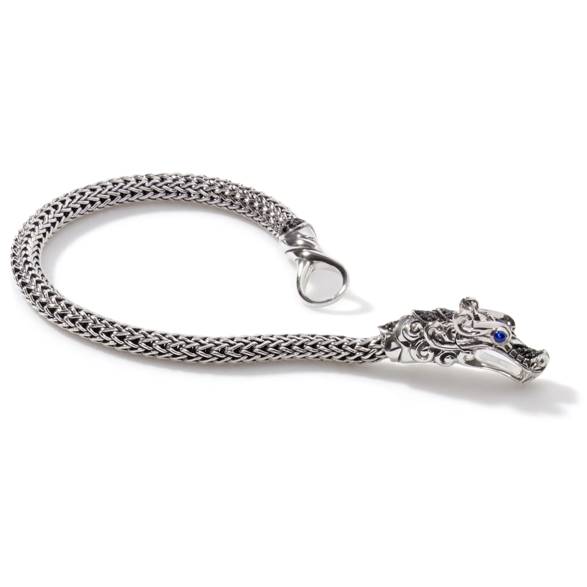 Men John Hardy Chains^Naga Bracelet, Sterling Silver, Pave, 5Mm