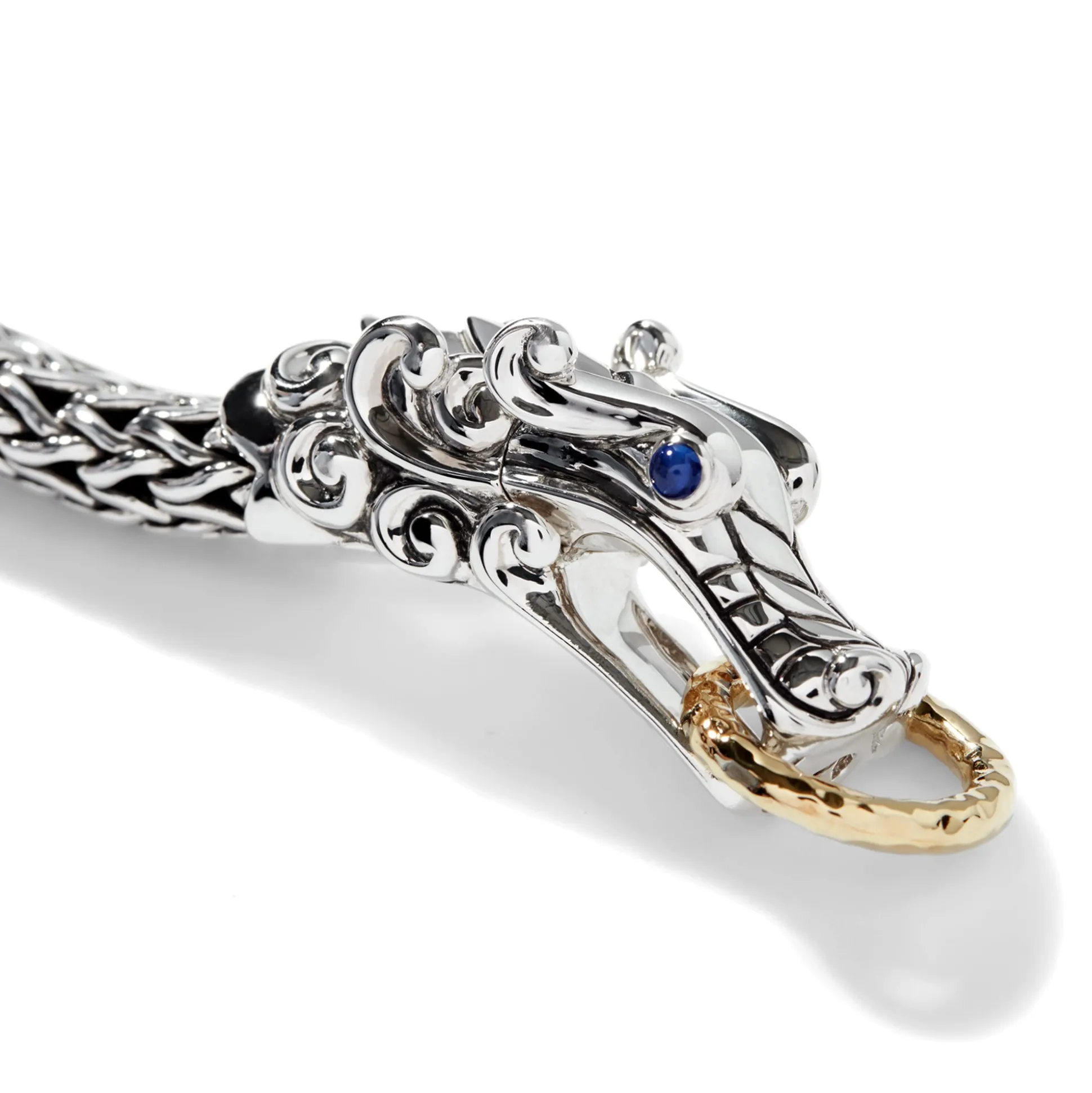 Men John Hardy Chains^Naga Bracelet, Sterling Silver, Gold, 10.5Mm
