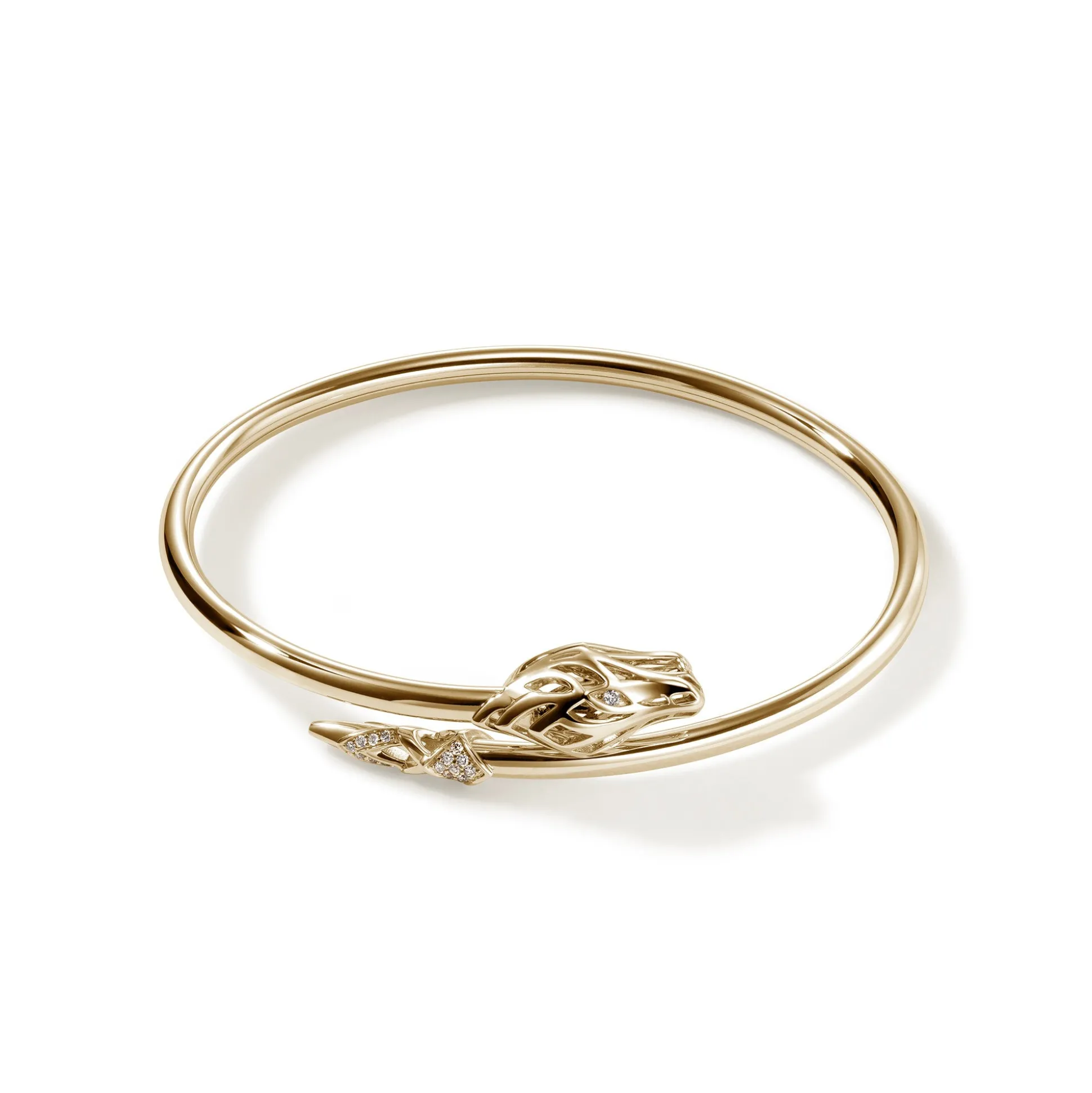 Women John Hardy Bangles & Cuffs^Naga Cuff, Gold, Diamonds, Slim