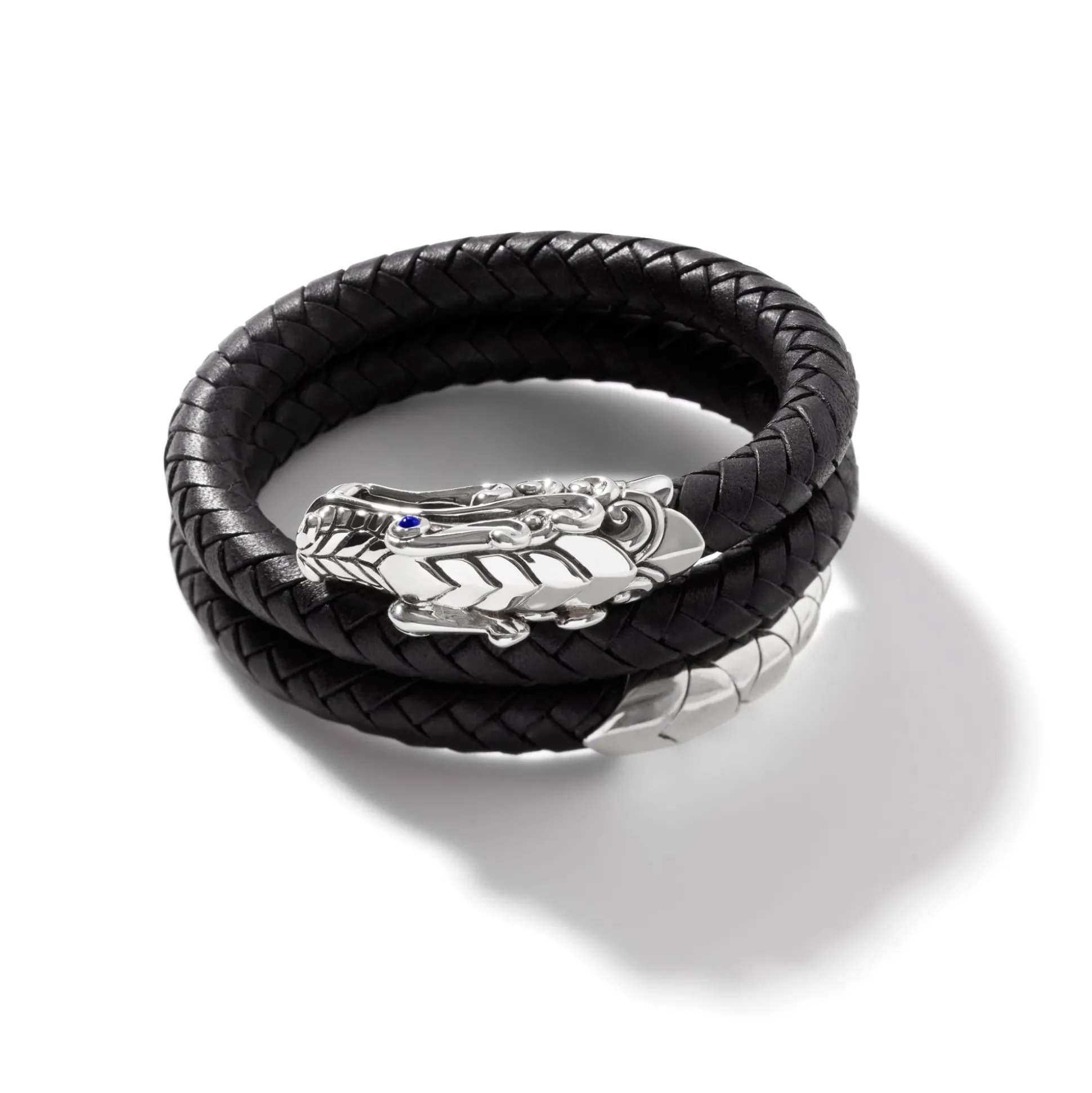 Women John Hardy Bangles & Cuffs^Naga Cuff In Leather, Sterling Silver