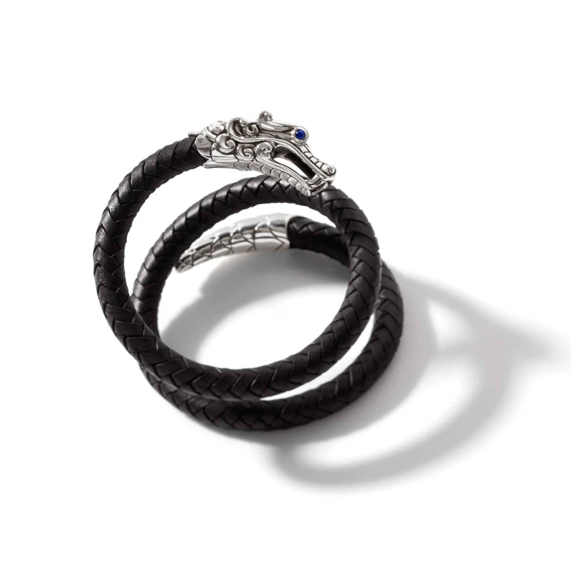 Women John Hardy Bangles & Cuffs^Naga Cuff In Leather, Sterling Silver