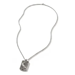 Men John Hardy Tags & Pendants^Naga Dog Tag Necklace, Sterling Silver
