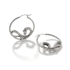 Women John Hardy Hoops^Naga Hoop Earring, Sterling Silver