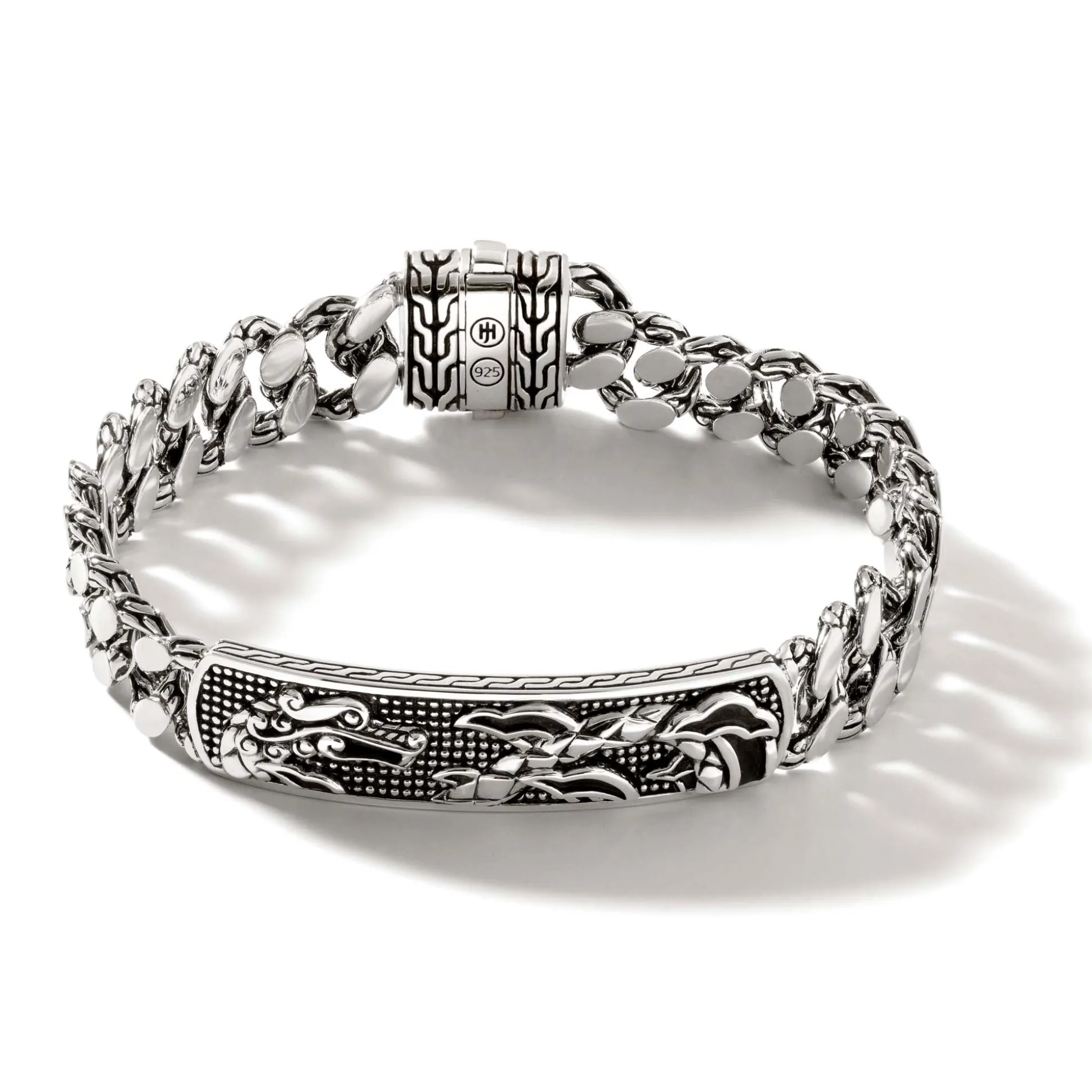 Men John Hardy Chains^Naga Id Bracelet, Sterling Silver