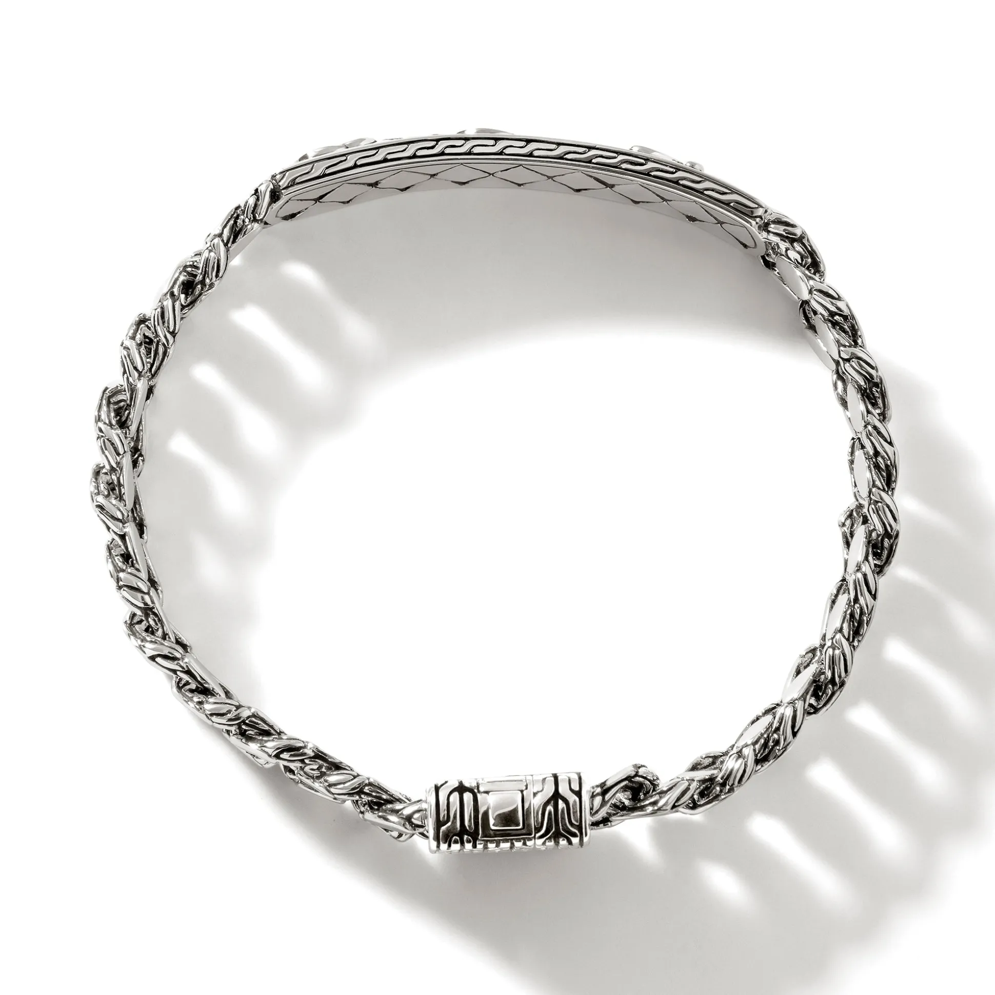 Men John Hardy Chains^Naga Id Bracelet, Sterling Silver