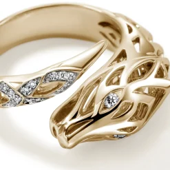 Men John Hardy Bands^Naga Ring, Gold
