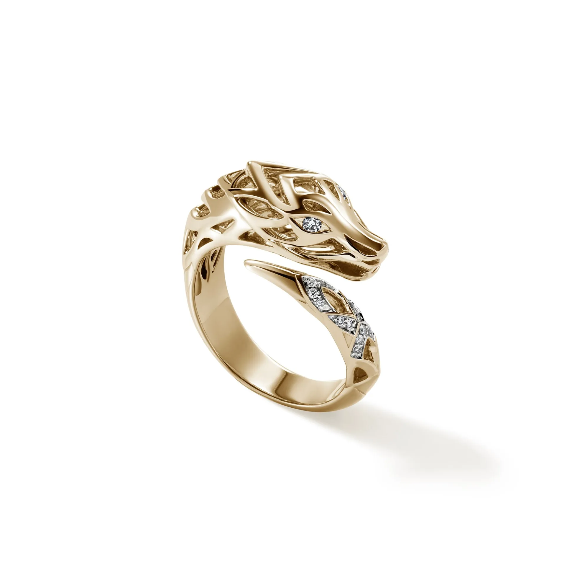 Men John Hardy Bands^Naga Ring, Sterling Silver