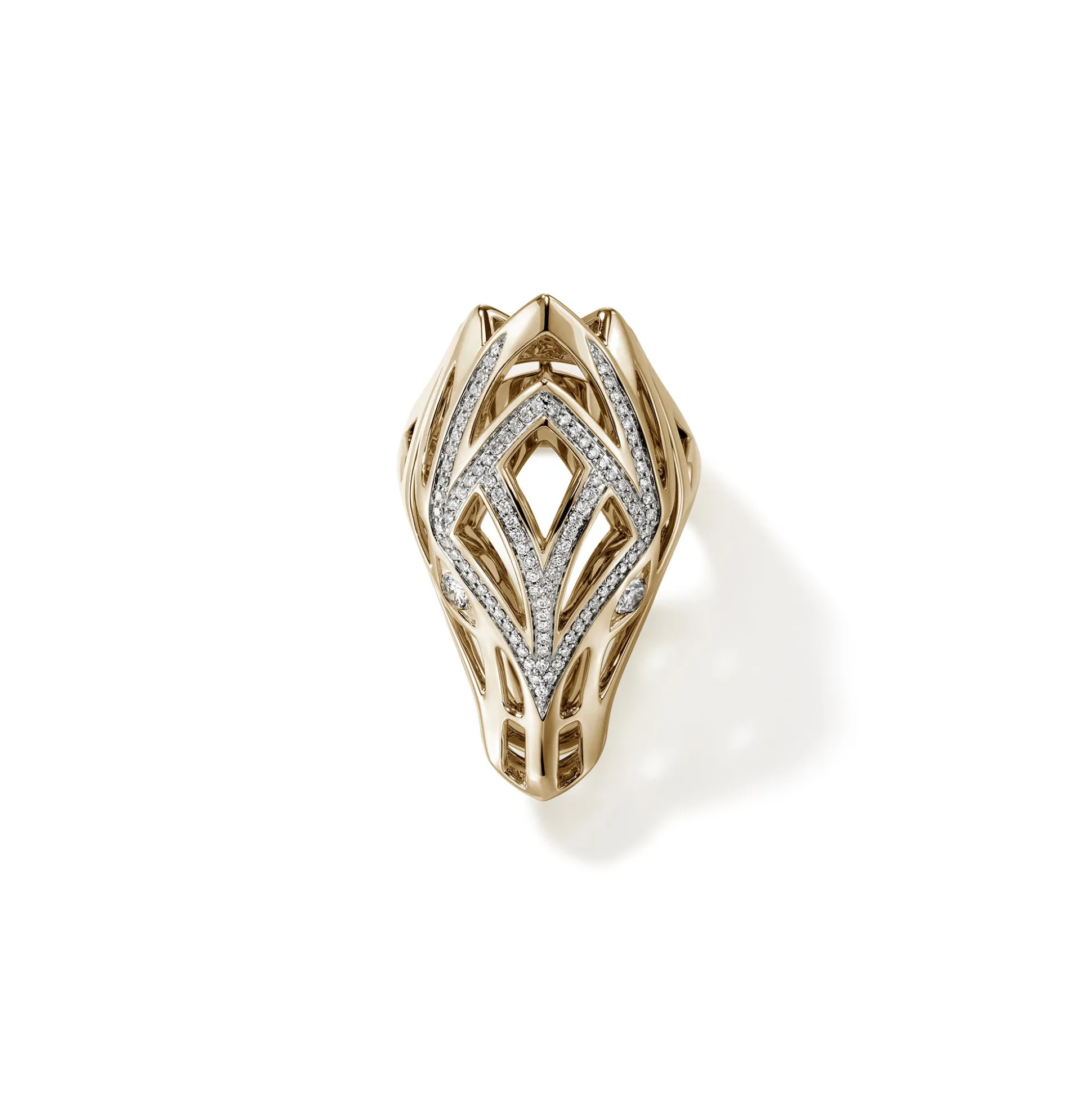 Women John Hardy Statement^Naga Ring, Sterling Silver, Diamonds