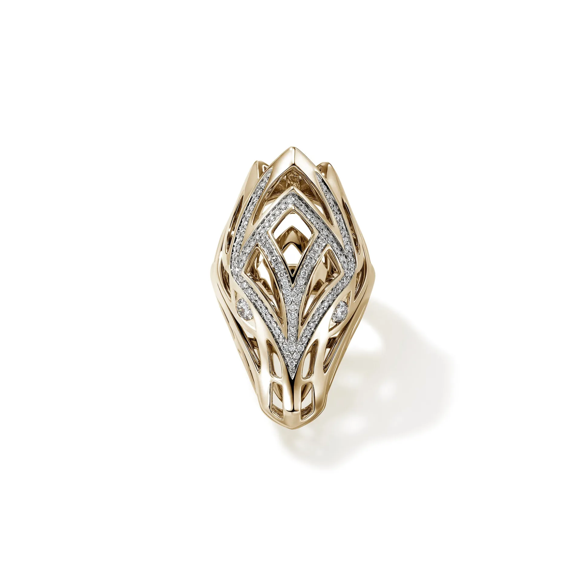 Women John Hardy Statement^Naga Ring, Sterling Silver, Diamonds