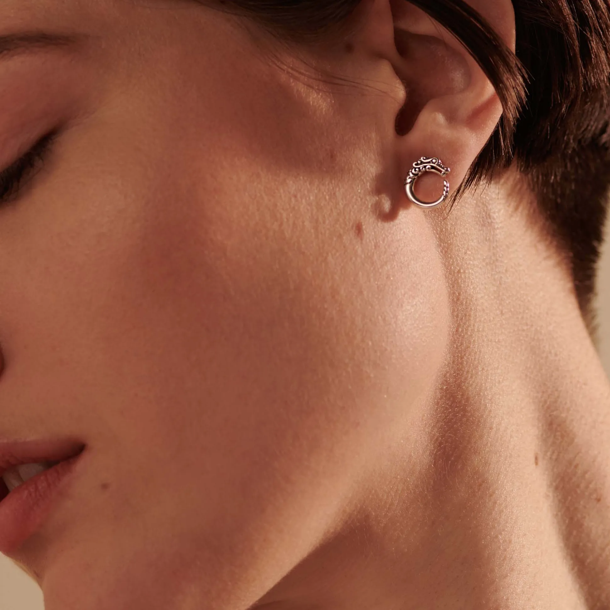 Women John Hardy Studs^Naga Stud Earring, Sterling Silver
