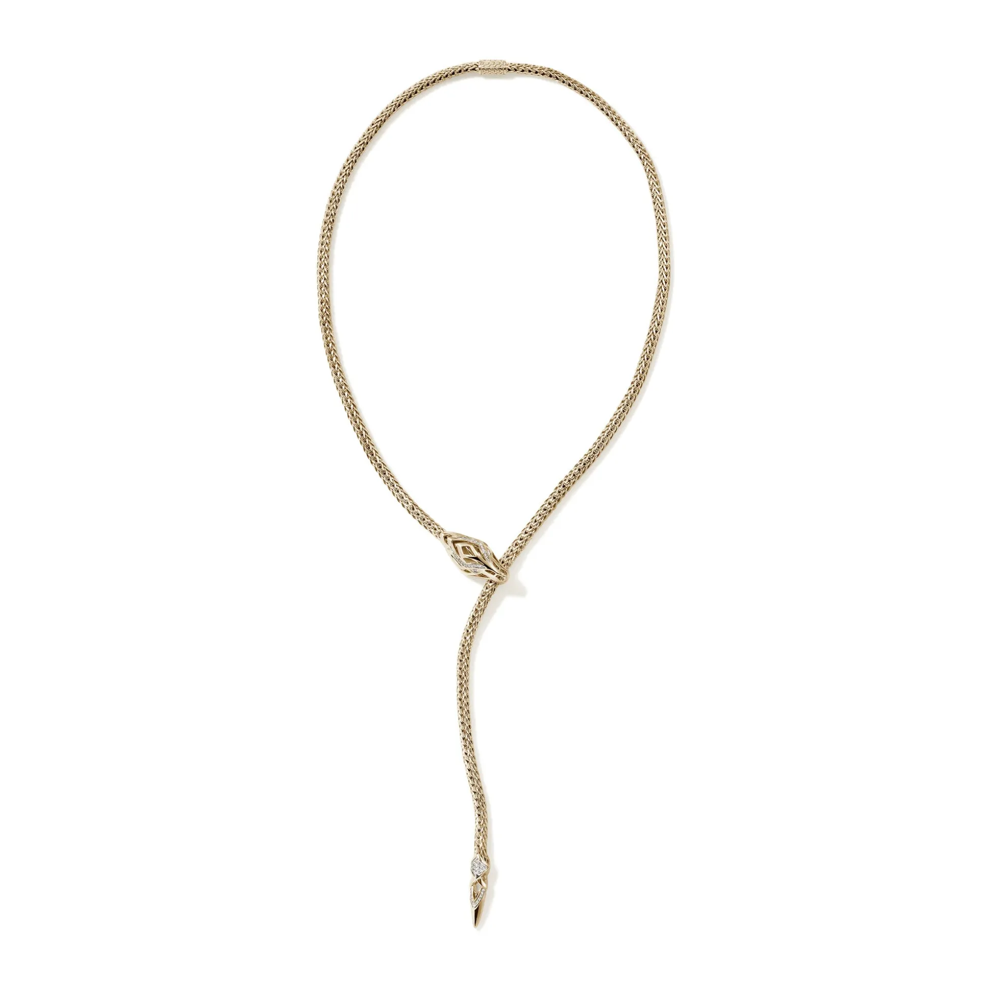 Women John Hardy Statement^Naga Y Necklace, Sterling Silver, 4.4Mm