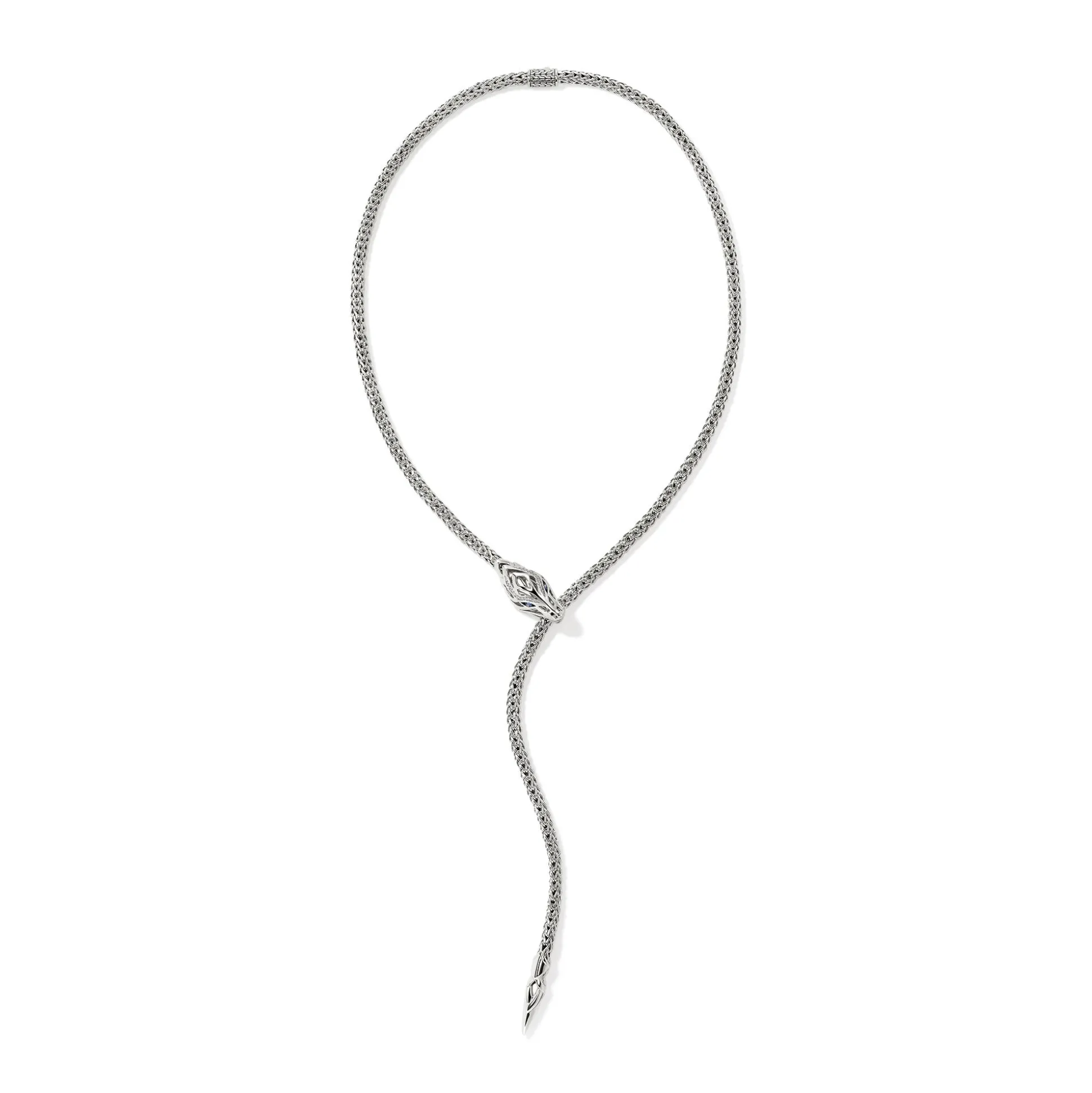 Women John Hardy Statement^Naga Y Necklace, Sterling Silver, 4.4Mm