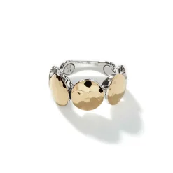 Women John Hardy Statement^Palu Dot Band Ring, Gold, Sterling Silver