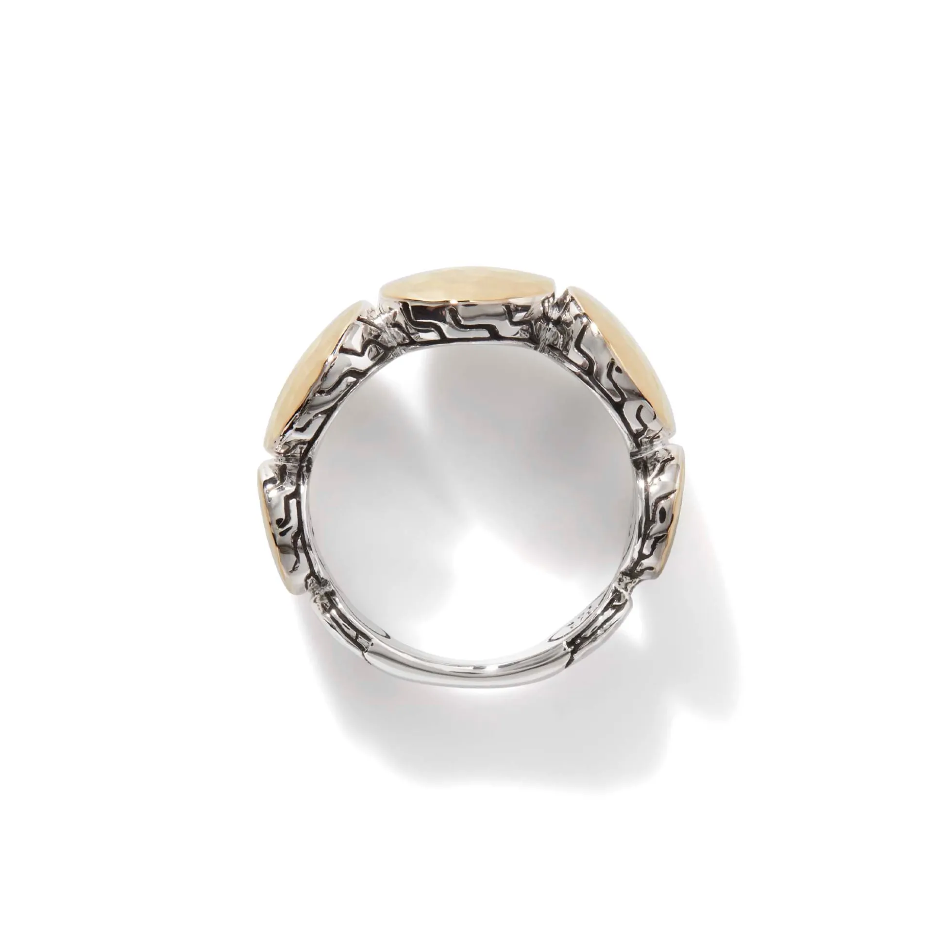 Women John Hardy Statement^Palu Dot Band Ring, Gold, Sterling Silver