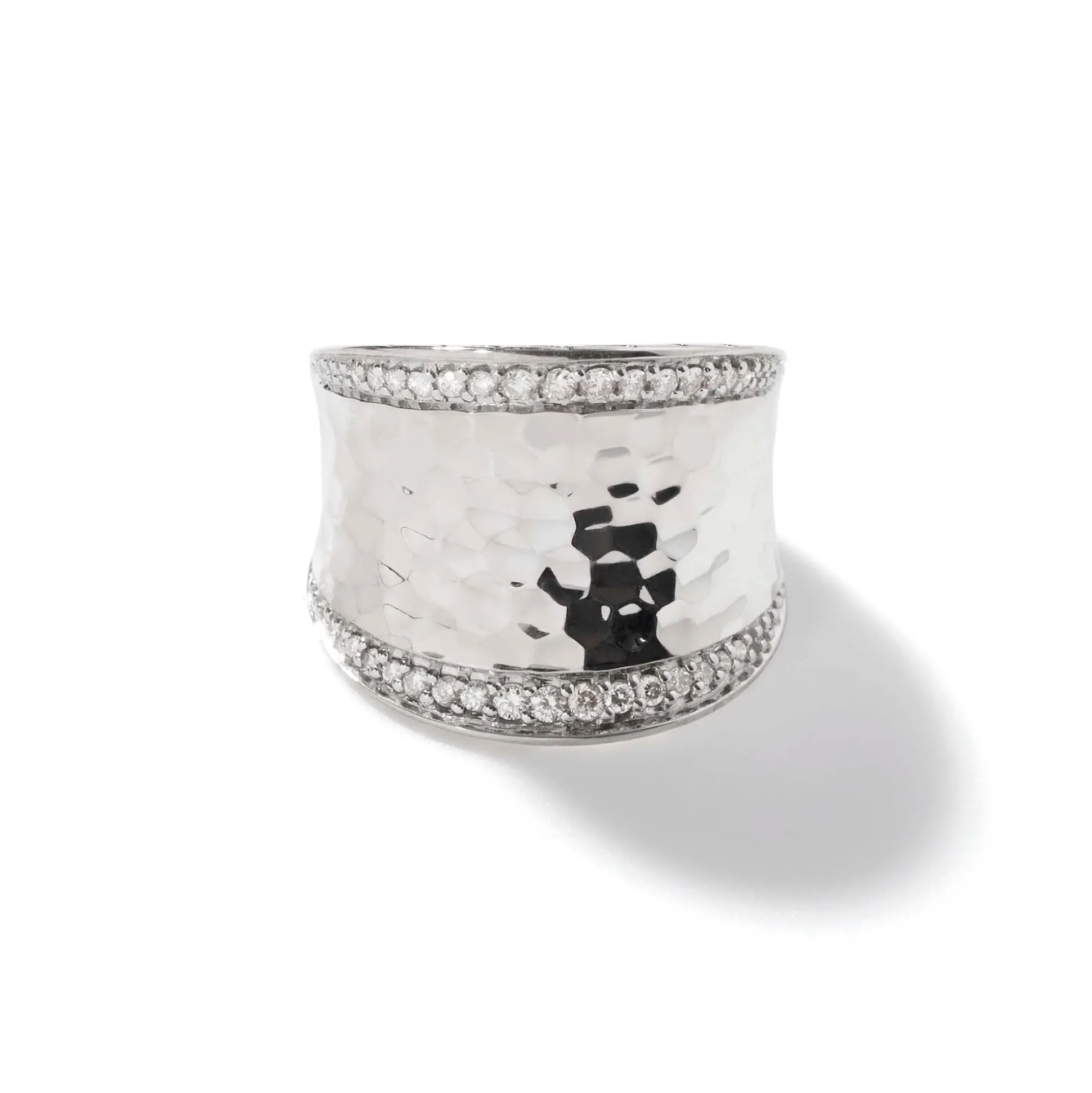 Women John Hardy Statement^Palu Saddle Ring, Gold, Diamonds
