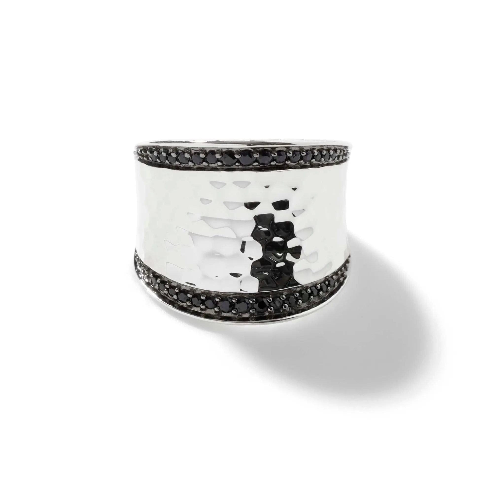 Women John Hardy Statement^Palu Saddle Ring, Sterling Silver, Pave