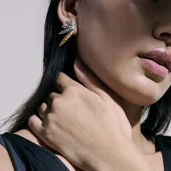 Women John Hardy Studs^Palu Stud Earring, Sterling Silver, Gold