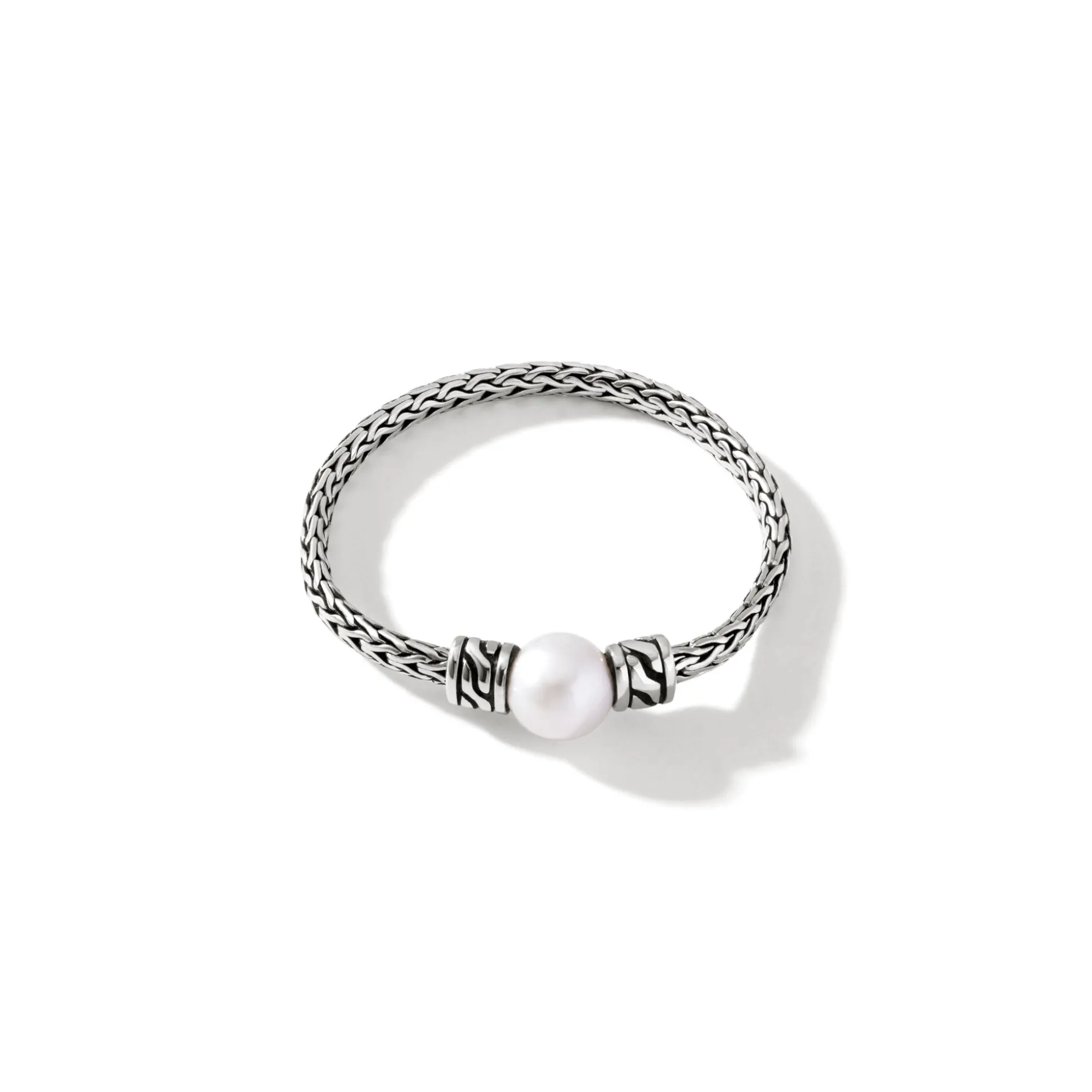Women John Hardy Soft^Pearl Chain Band Ring, Gold