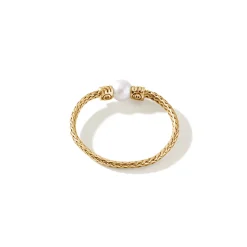 Women John Hardy Soft^Pearl Chain Band Ring, Sterling Silver