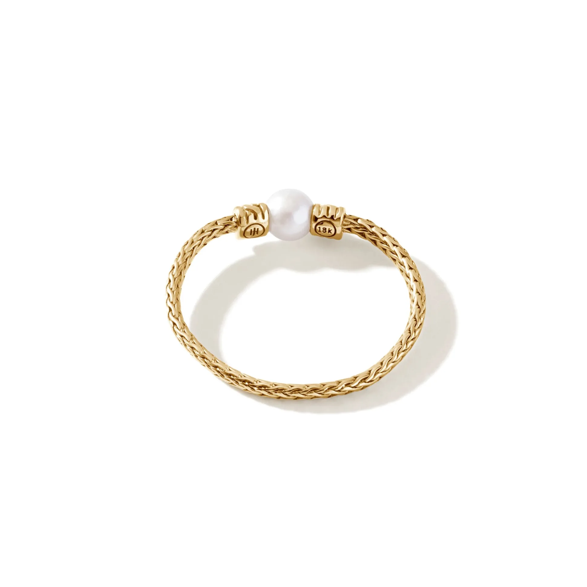 Women John Hardy Soft^Pearl Chain Band Ring, Sterling Silver