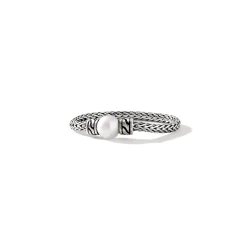 Women John Hardy Soft^Pearl Chain Band Ring, Sterling Silver