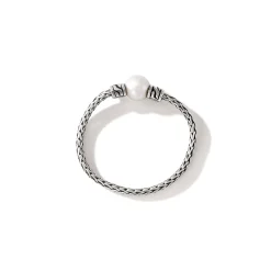Women John Hardy Soft^Pearl Chain Band Ring, Sterling Silver