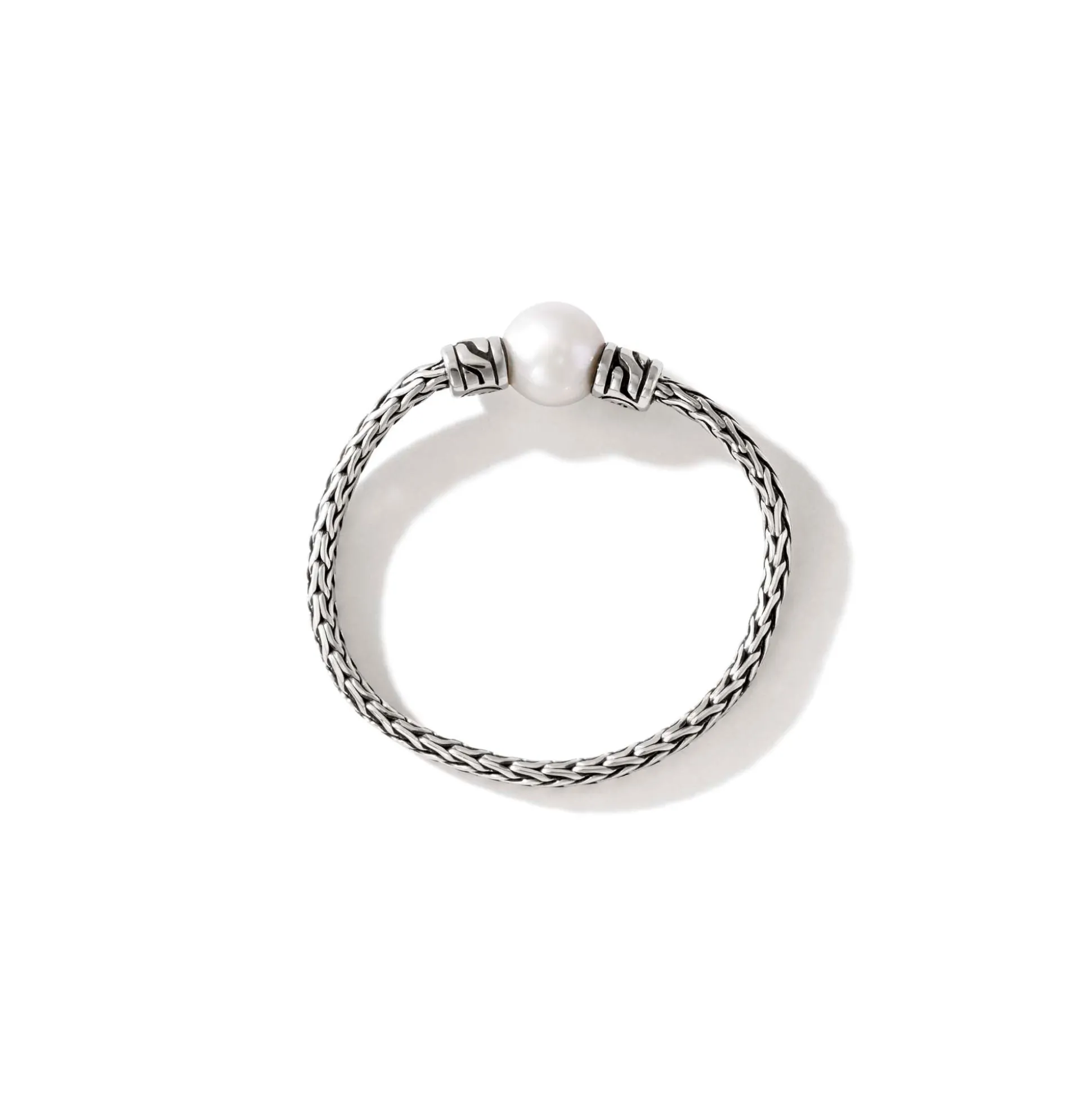 Women John Hardy Soft^Pearl Chain Band Ring, Sterling Silver