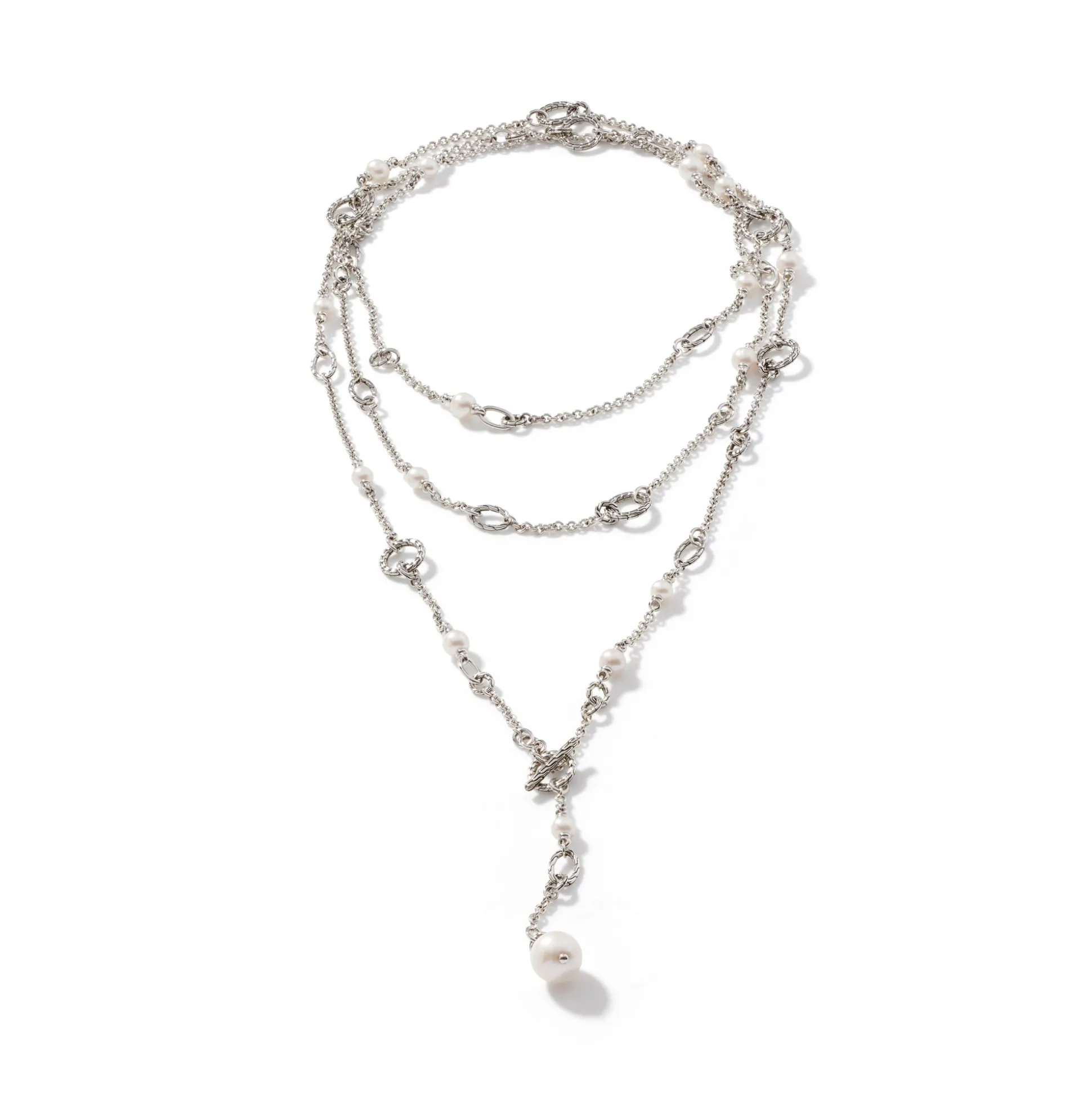 Women John Hardy Layering^Pearl Convertible Sautoir, Sterling Silver