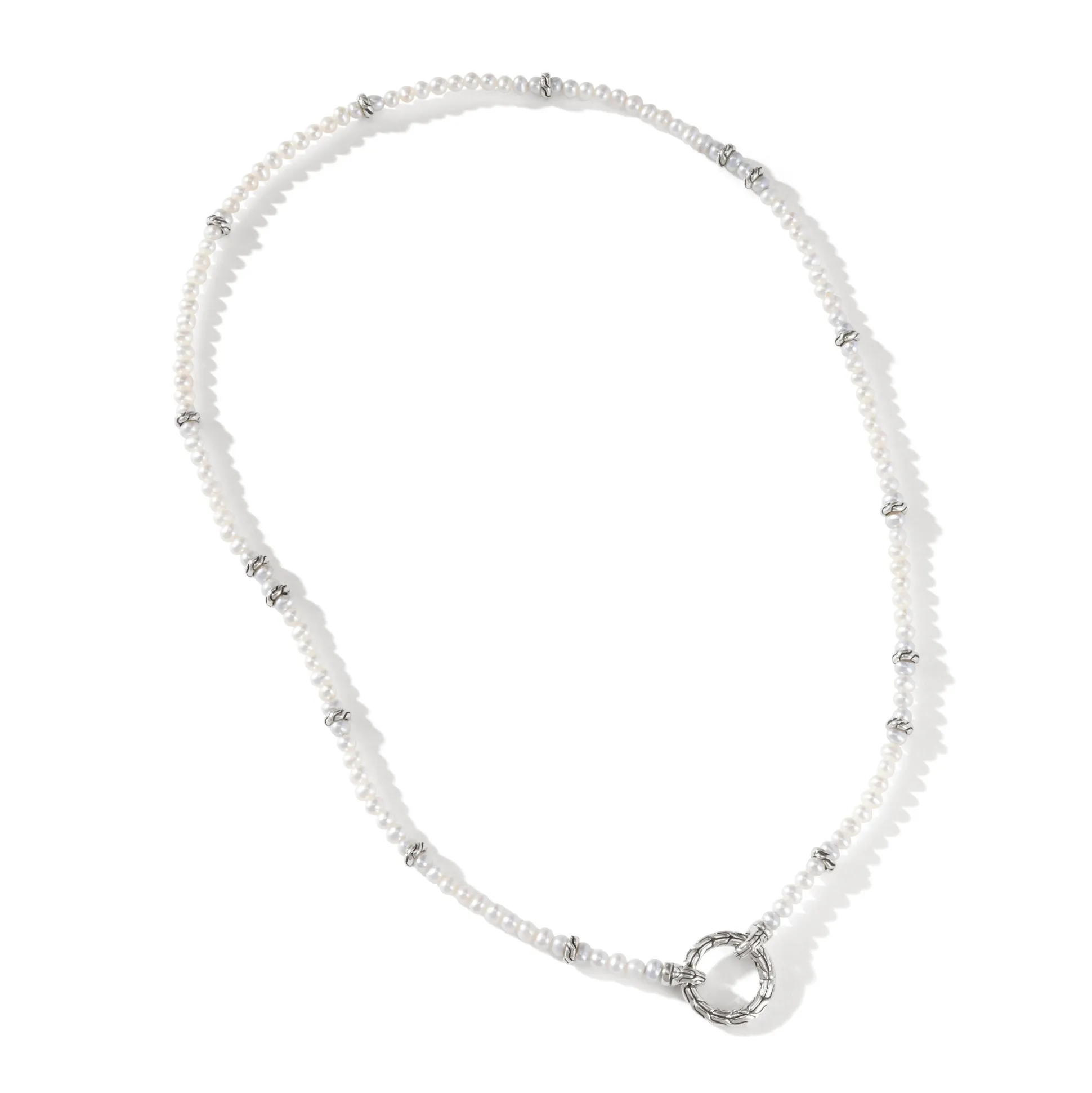 Women John Hardy Layering^Pearl Keyring Necklace, Gold