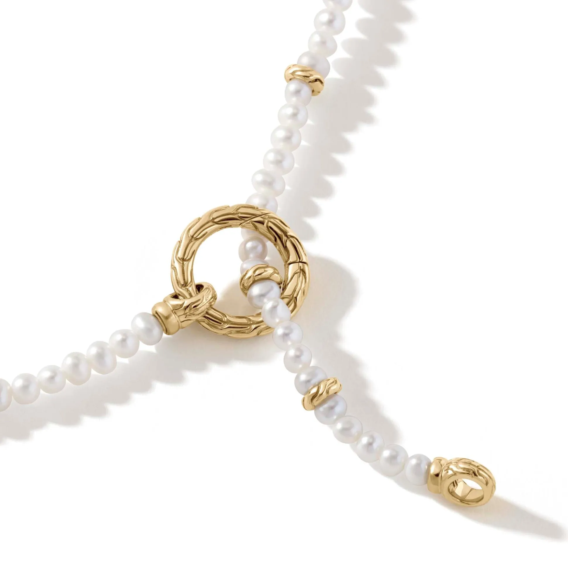 Women John Hardy Layering^Pearl Keyring Necklace, Sterling Silver