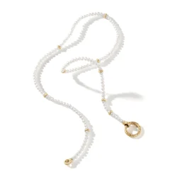 Women John Hardy Layering^Pearl Keyring Necklace, Sterling Silver