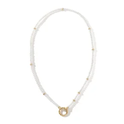 Women John Hardy Layering^Pearl Keyring Necklace, Sterling Silver