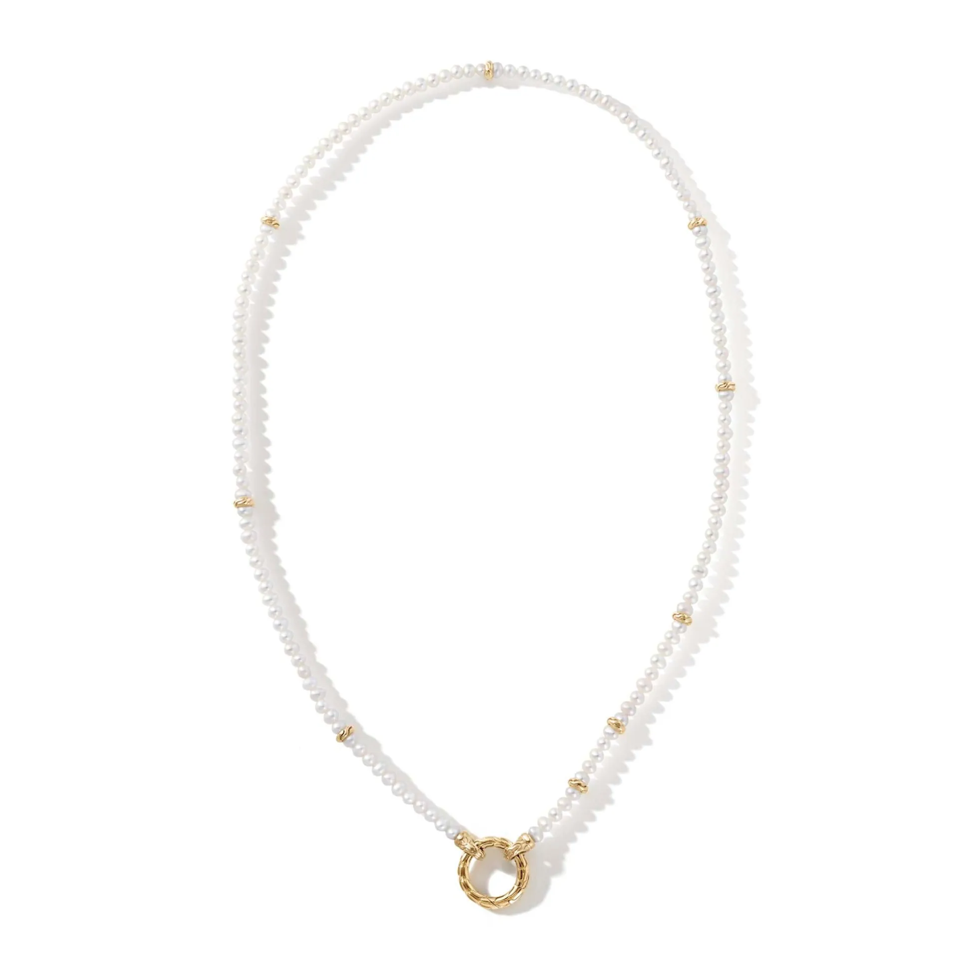 Women John Hardy Layering^Pearl Keyring Necklace, Sterling Silver