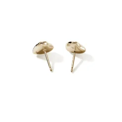 Women John Hardy Studs^Pebble Heart Stud Earring, Silver, Diamonds
