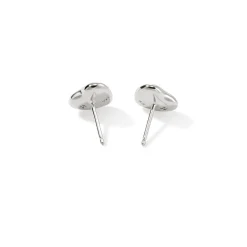 Women John Hardy Studs^Pebble Heart Stud Earring, Gold, Diamonds